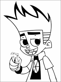 Johnny Test - Kleurplaat005