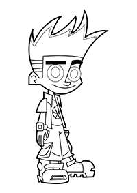 Johnny Test - Kleurplaat010