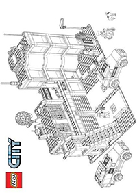 Lego City - Kleurplaat008