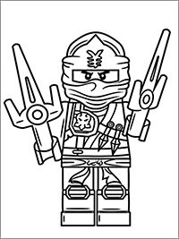 Lego Ninjago - Kleurplaat001