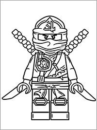 Lego Ninjago - Kleurplaat004