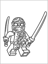 Lego Ninjago - Kleurplaat006