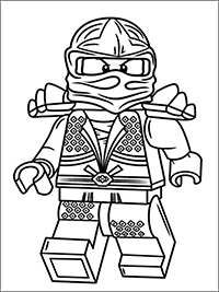 Lego Ninjago - Kleurplaat011