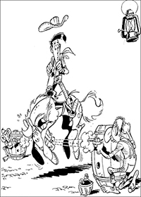 Lucky Luke - Kleurplaat055