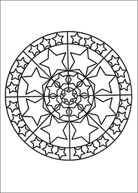 Mandalas - Kleurplaat068