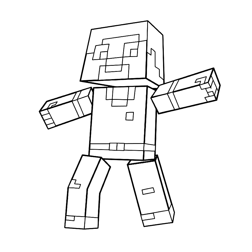 Minecraft kleurplaten op Superkleurplaten.nl