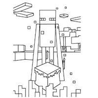 Minecraft - Kleurplaat033