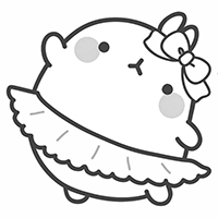 Molang - Kleurplaat003