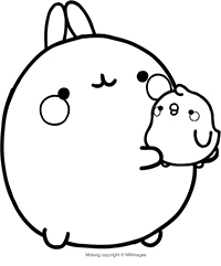 Molang - Kleurplaat017