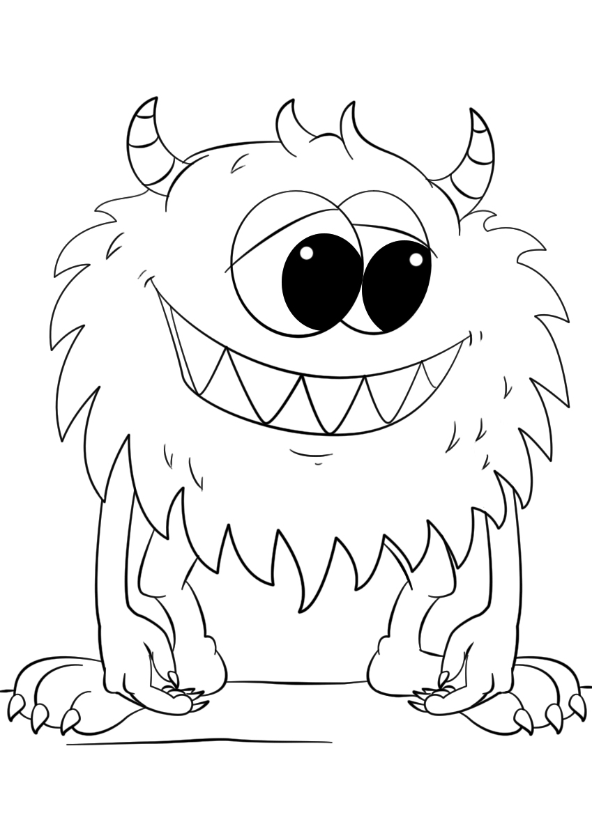 Monsters kleurplaten op Superkleurplaten.nl