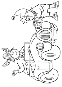 Noddy - Kleurplaat046