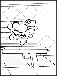 Om Nom - Kleurplaat007