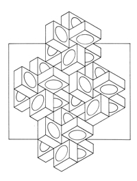 Optische Illusies - Kleurplaat011