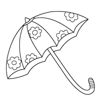 Paraplu - Kleurplaat014
