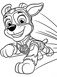 Paw Patrol Mighty Pups - Kleurplaat013