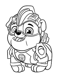 Paw Patrol Mighty Pups - Kleurplaat015