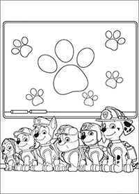 Paw Patrol - Kleurplaat001