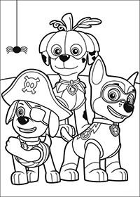 Paw Patrol - Kleurplaat002