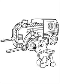 Paw Patrol - Kleurplaat005