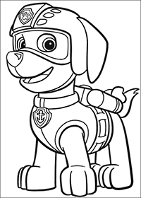 Paw Patrol - Kleurplaat006