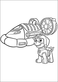 Paw Patrol - Kleurplaat008