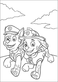 Paw Patrol - Kleurplaat010