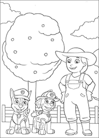 Paw Patrol - Kleurplaat011