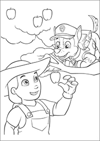 Paw Patrol - Kleurplaat012