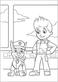 Paw Patrol - Kleurplaat021