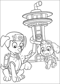 Paw Patrol - Kleurplaat023