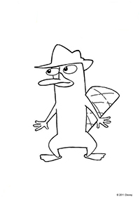 Phineas En Ferb - Kleurplaat007