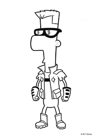 Phineas En Ferb - Kleurplaat014