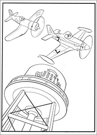 Planes - Kleurplaat038
