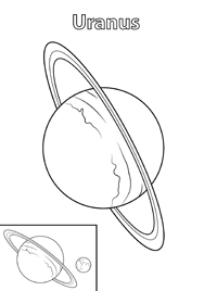 Planeten - Kleurplaat017