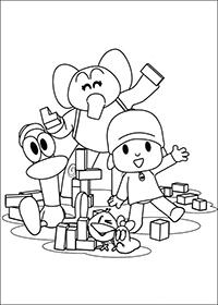 Pocoyo - Kleurplaat004