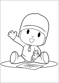 Pocoyo - Kleurplaat031