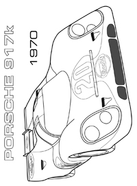 Porsche - Kleurplaat003