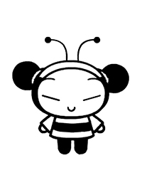 Pucca - Kleurplaat007