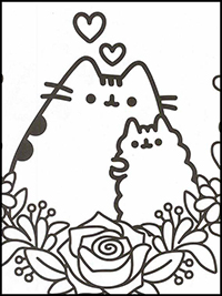 Pusheen - Kleurplaat004