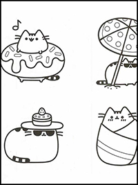 Pusheen - Kleurplaat038