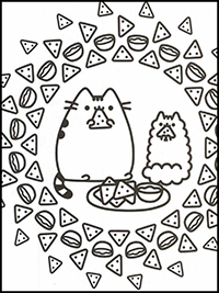 Pusheen - Kleurplaat057