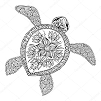 Schildpadden - Kleurplaat015