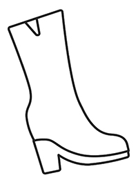 Schoenen - Kleurplaat003