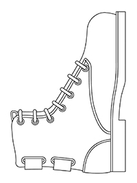 Schoenen - Kleurplaat027