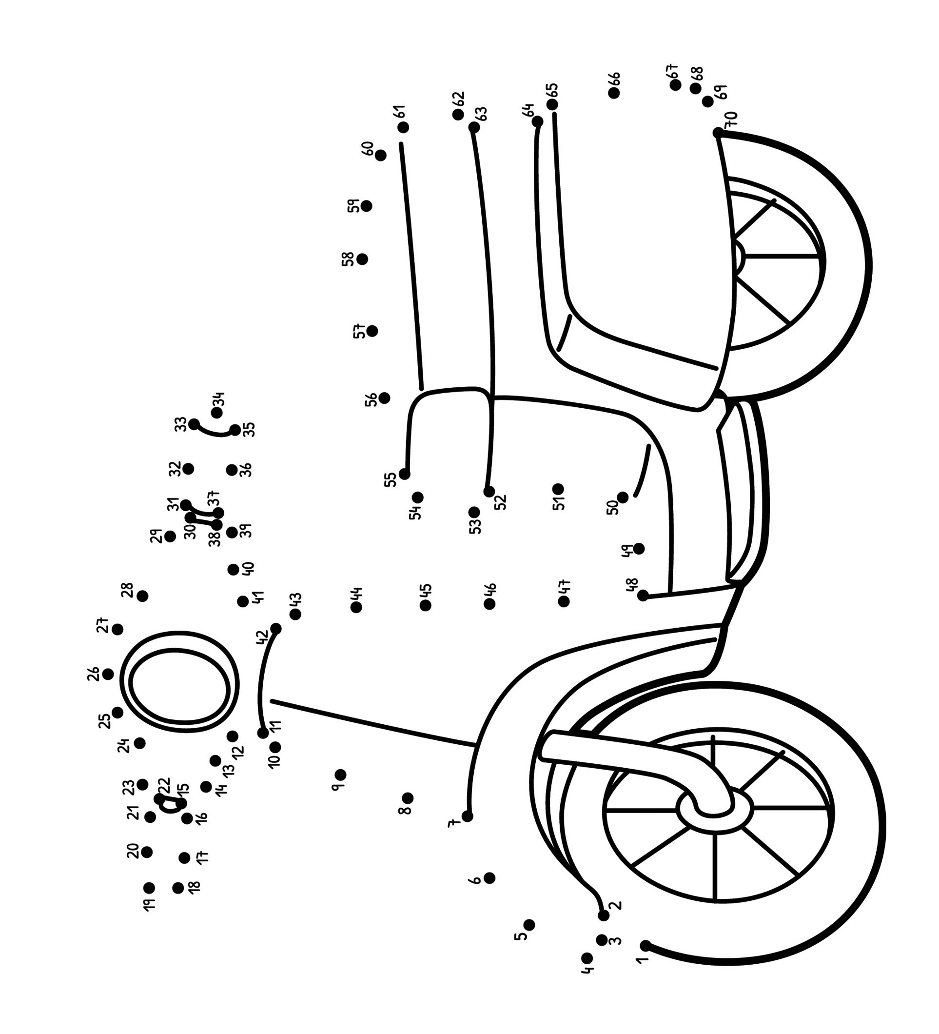 Scooters kleurplaten op Superkleurplaten.nl