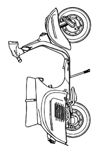 Scooters - Kleurplaat018