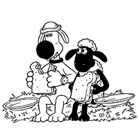 Shaun Het Schaap - Kleurplaat002