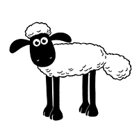 Shaun Het Schaap - Kleurplaat005