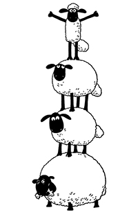 Shaun Het Schaap - Kleurplaat006