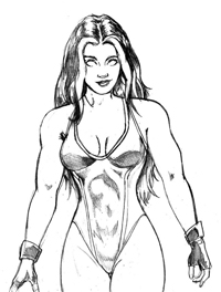 She Hulk - Kleurplaat005